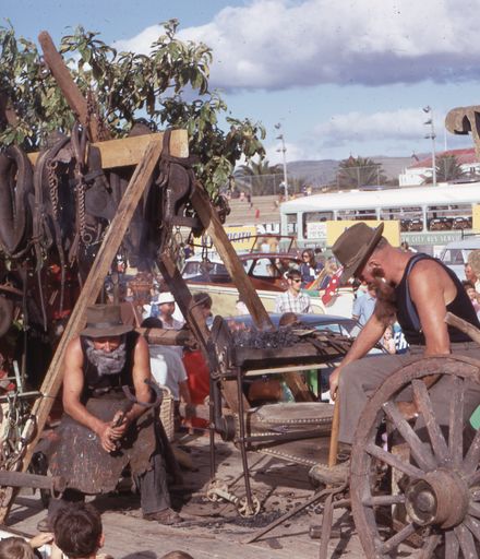 Palmerston North Centenary Parade: Whakarongo Blacksmiths With Mobile Forge, on the Back of a Truck