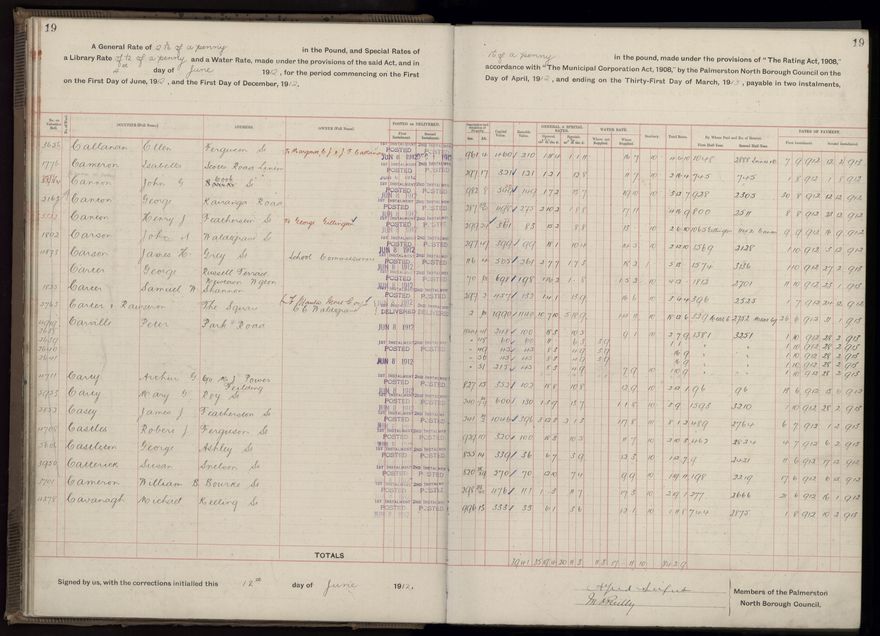 Rate book, 1912-1913 - 2021Pa_PNC2-23-2-V20_034001-0022
