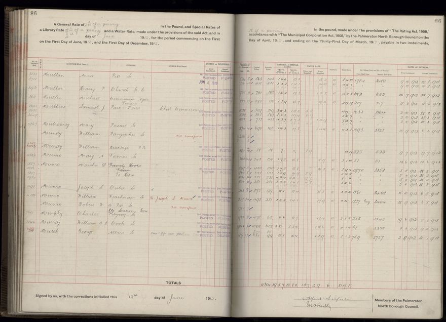 Rate book, 1912-1913 - 2021Pa_PNC2-23-2-V20_034001-0089