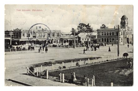 Postcard - The Square, Feilding - Resource cover image