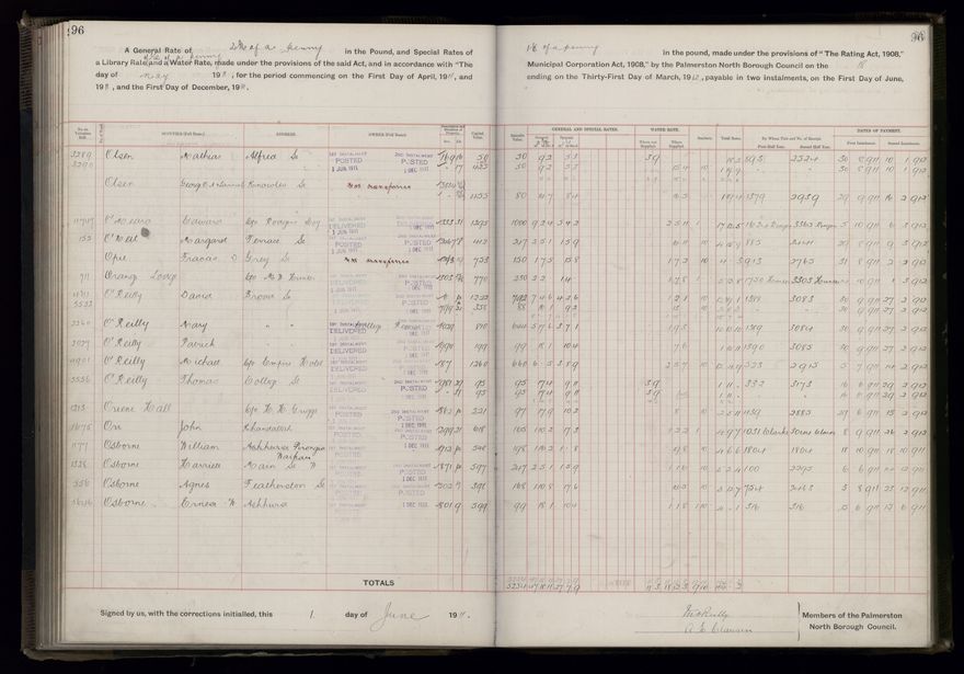 Rate book, 1911-1912 - 2021Pa_PNCC2-23-2-V19_034000-0099