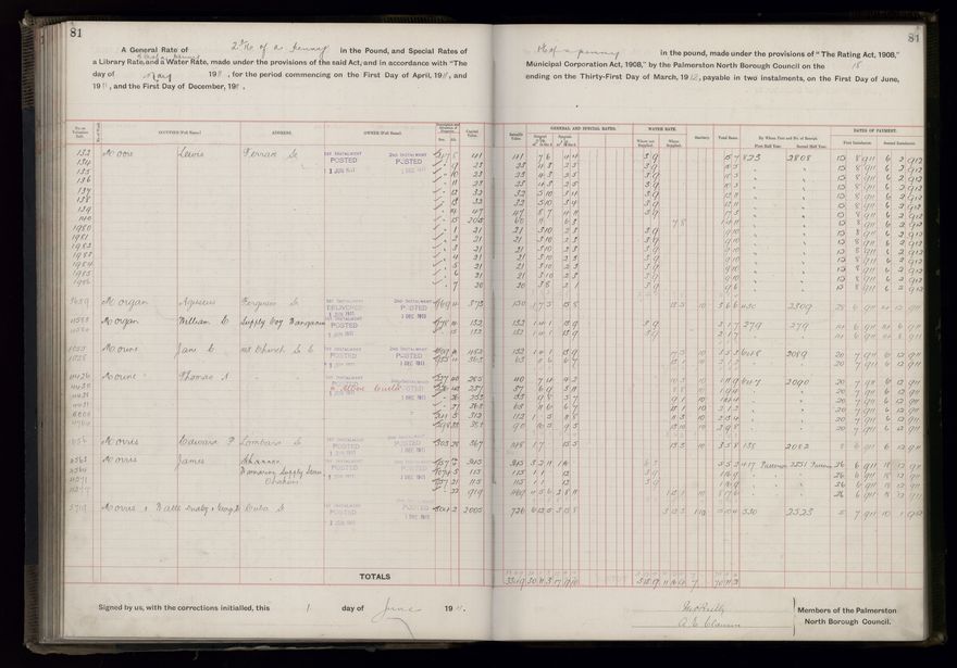 Rate book, 1911-1912 - 2021Pa_PNCC2-23-2-V19_034000-0084