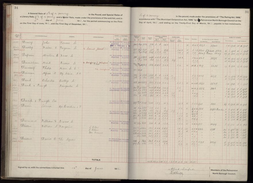 Rate book, 1912-1913 - 2021Pa_PNC2-23-2-V20_034001-0037
