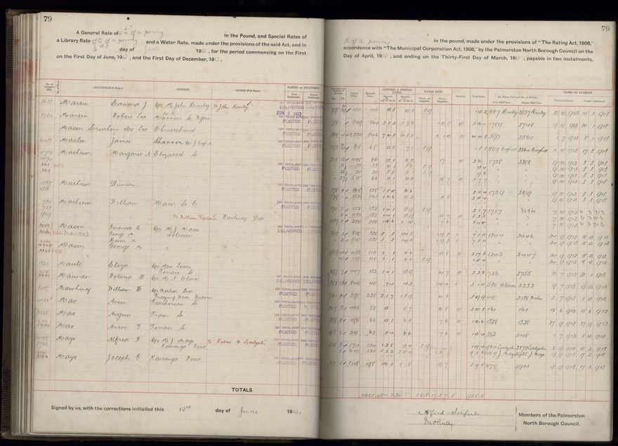 Rate book, 1912-1913 - 2021Pa_PNC2-23-2-V20_034001-0082