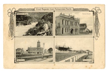 Postcard - Four views - Palmerston North and the Gorge - Resource cover image