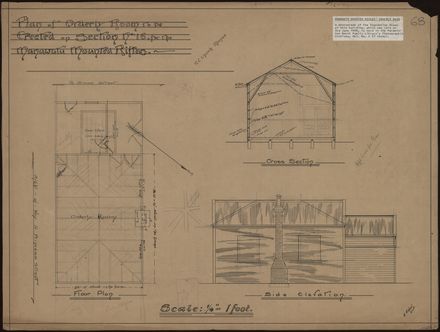 E. V. West, Plan for an Orderly Room, Manawatū Mounted Rifles - Resource cover image