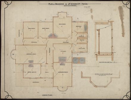 L. G. West, Plans for a Residence, Foxton