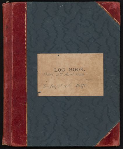 Terrace End School, Log Book, 3 April 1884 - 18 September 1891
