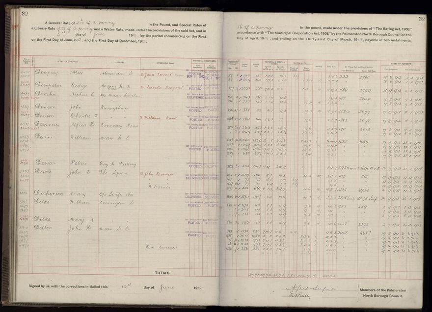 Rate book, 1912-1913 - 2021Pa_PNC2-23-2-V20_034001-0035