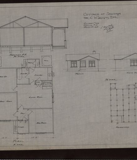 Plan for Two Cottages and Farm Buildings at Shannon
