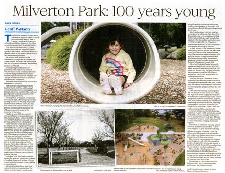 Back Issues:  Milverton Park: 100 years young