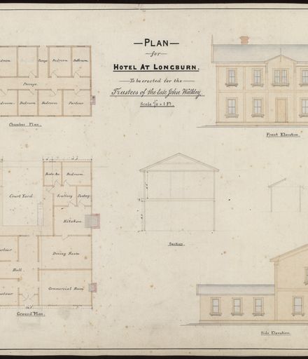 L. G. West, Plan for Hotel at Longburn