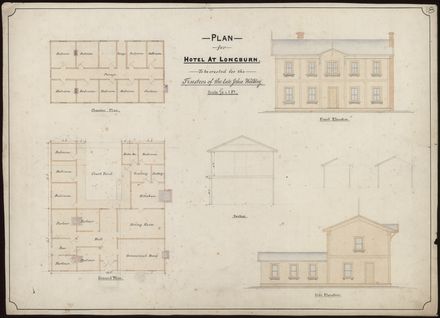L. G. West, Plan for Hotel at Longburn