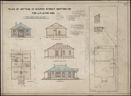 L. G. West, Plan of a Cottage in Church Street