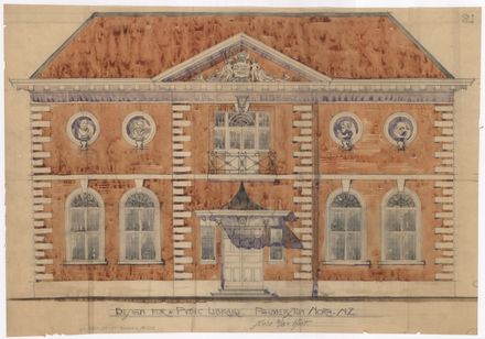L. G. West, Plans for Public Library