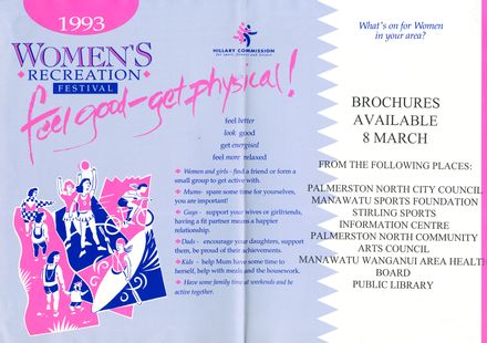 Women's Recreation Festival poster