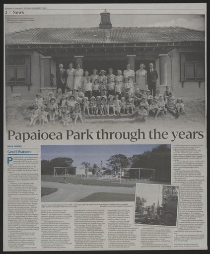 Back Issues: Papaioea Park through the years - Resource cover image