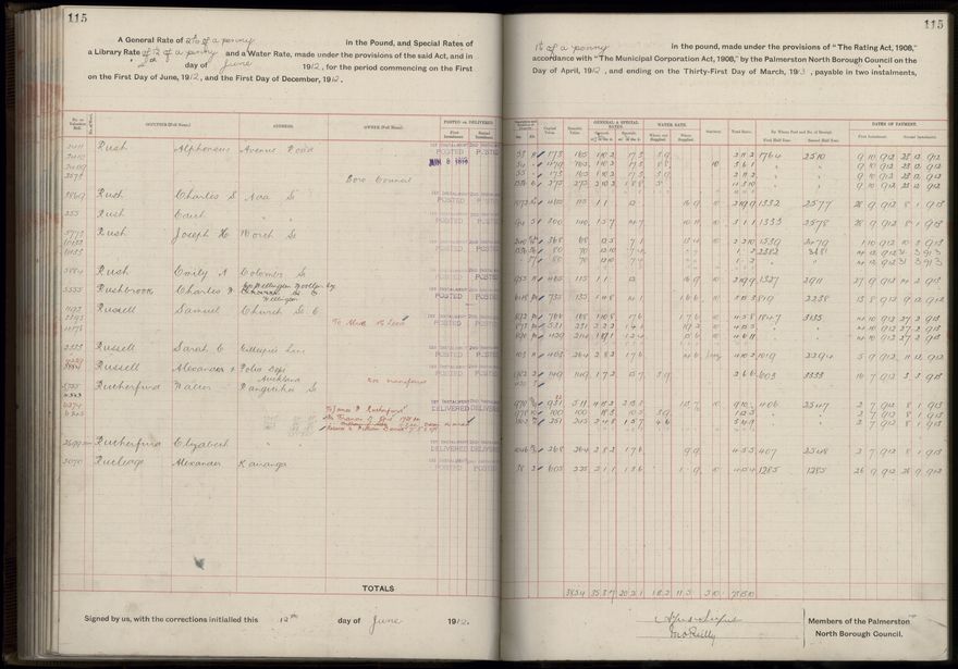 Rate book, 1912-1913 - 2021Pa_PNC2-23-2-V20_034001-0118