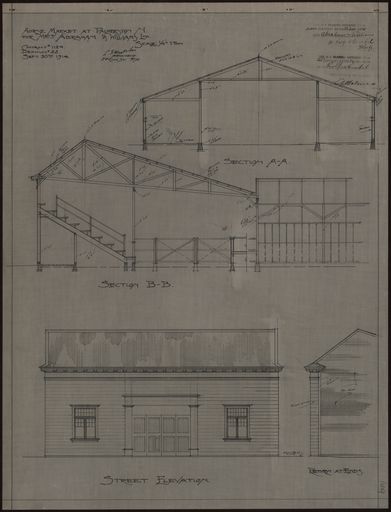 L. G. West & Son, Plans for a Horse Market