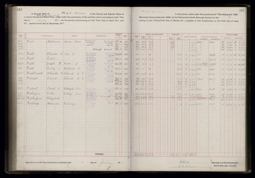 Rate book, 1911-1912 - 2021Pa_PNCC2-23-2-V19_034000-0115