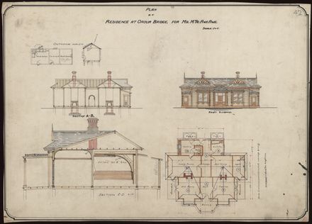 L. G. West, Plans for Residence, Oroua Bridge