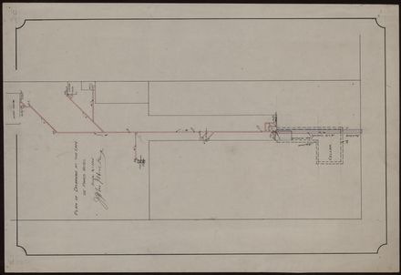 Plan of Drainage at the Café de Paris Hotel