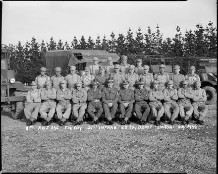 A Platoon, Royal New Zealand Army Service Corps (RNZASC) TRG Company, 21st Intake, Central District Training Depot, Linton - Resource cover image