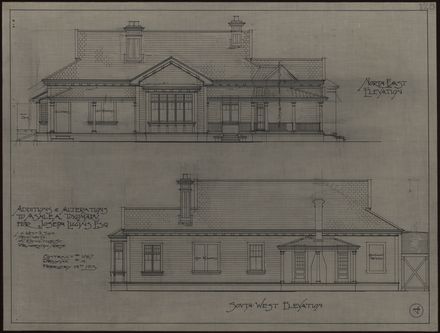 L. G. West & Son, Plans for Additions and Alterations to Ashlea, Tokomaru