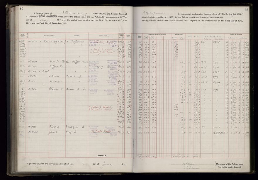 Rate book, 1911-1912 - 2021Pa_PNCC2-23-2-V19_034000-0083