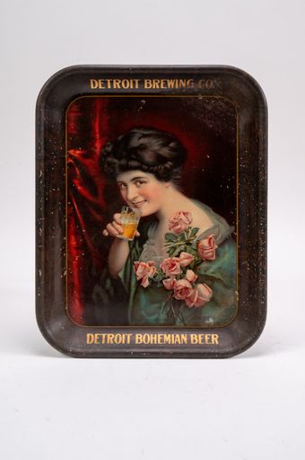 Detroit Bohemian Beer "The Invitation" Rectangular Tray
