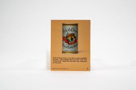 Fyfe & Drum Extra Lyte Beer Card