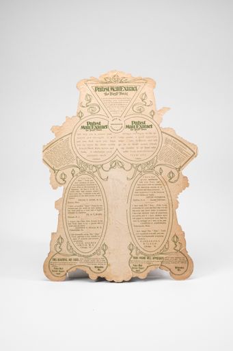 Pabst Malt Extract Floral Die Cut Sign