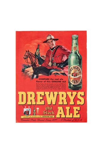 Drewrys Old Stock Ale 1948 Magazine Ad