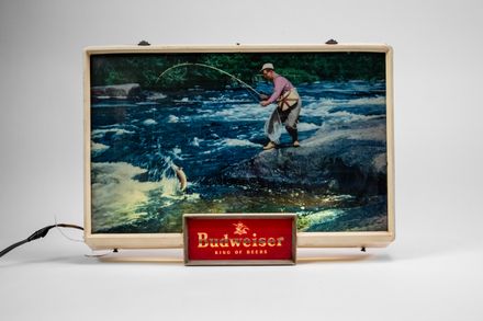 Budweiser Fly Fishing Lighted Sign
