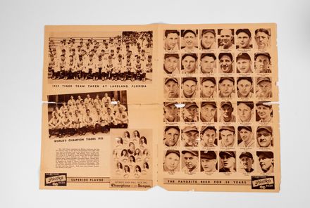 Pfeiffer's Detroit Tigers 1939 Newspaper Ad