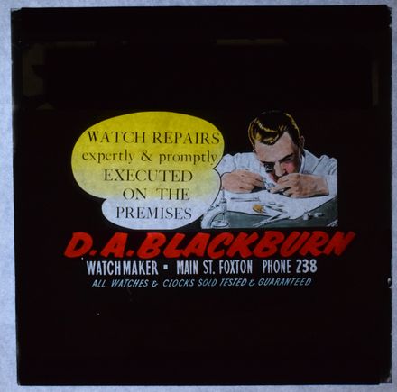 D.A. Blackburn - Cinema Advertising Slide