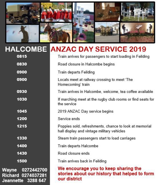 Halcombe Anzac Service 2019