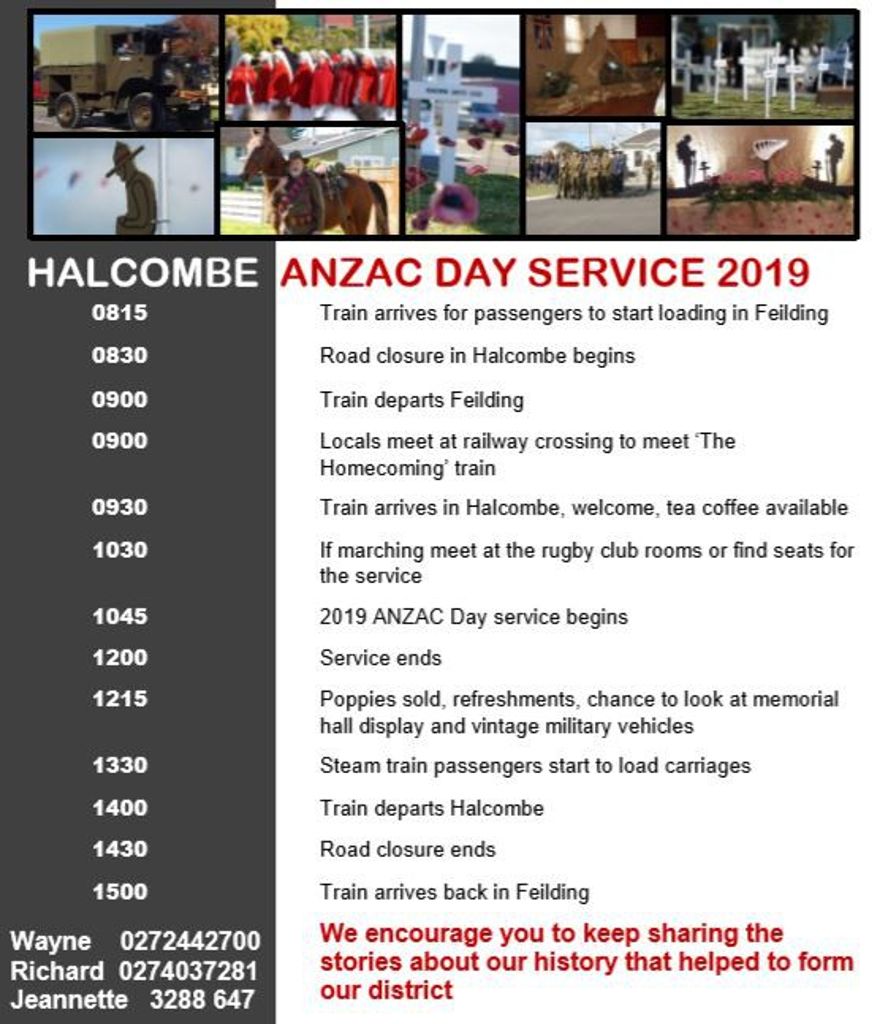 Halcombe Anzac Service 2019
